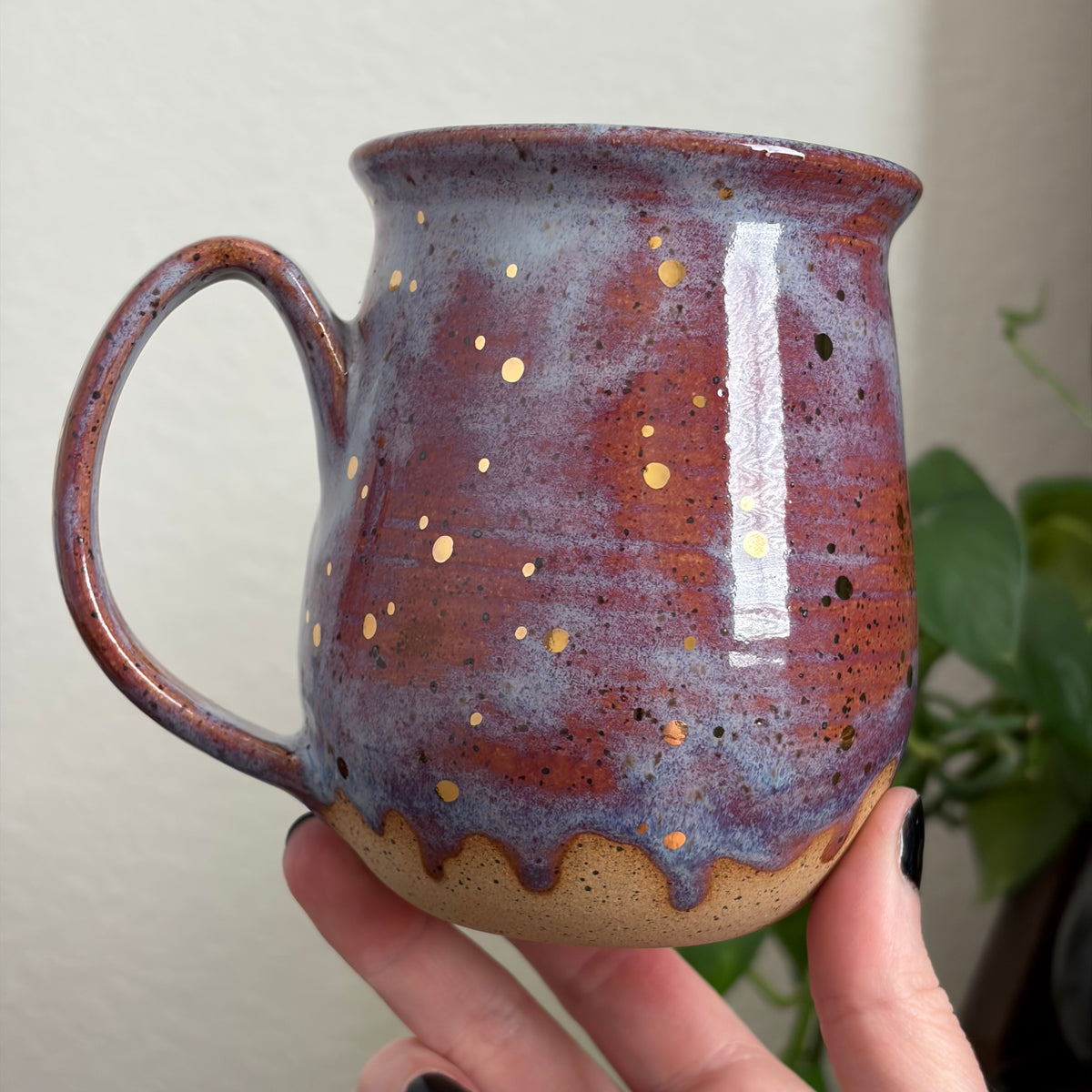 MADE-TO-ORDER • Cloudy Night Ghost Mug • Drippy Déjà vu Glaze *READ FULL DETAILS*