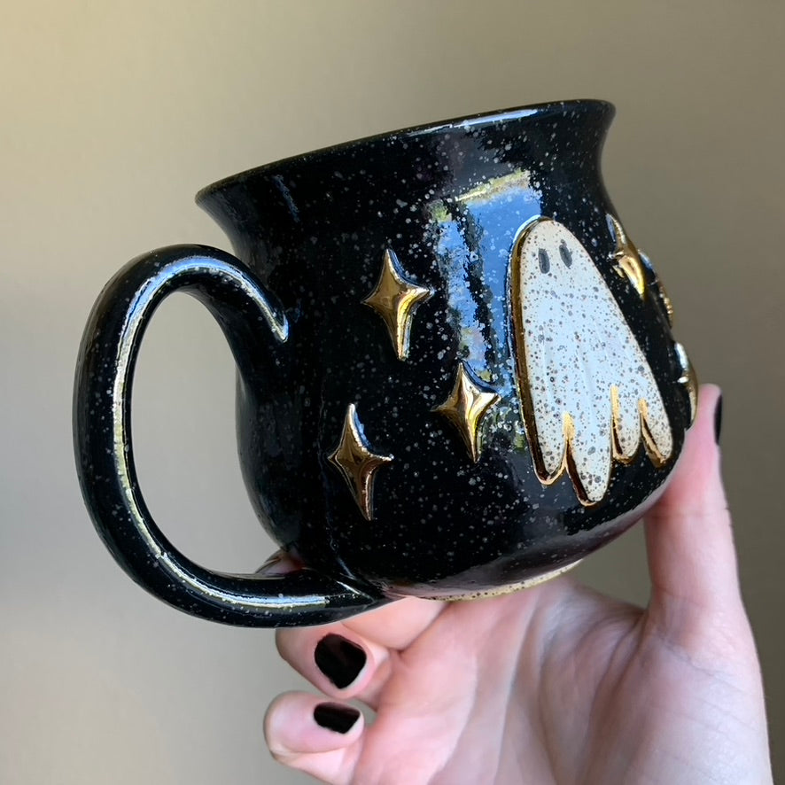 MADE-TO-ORDER • Starry Ghost Mug • CHOOSE YOUR GLAZE *READ FULL DETAILS*