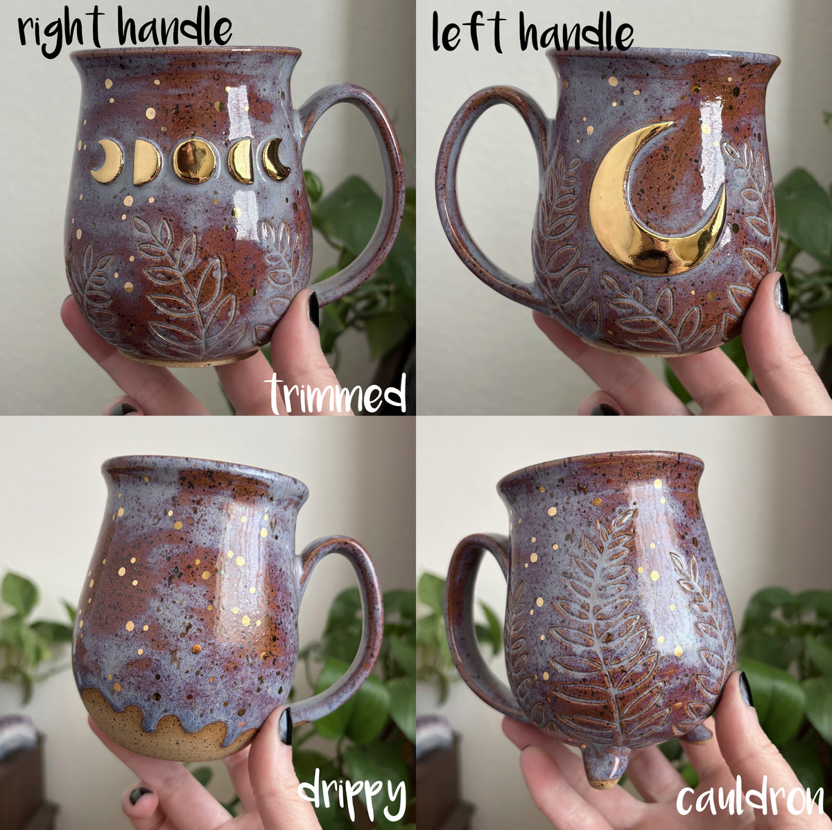 MADE-TO-ORDER • Celestial Cat in the Moon Mug • Déjà vu Glaze *READ FULL DETAILS*